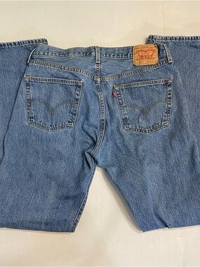Levi's 501 Men's Blue Classic Regular Fit Jeans, 36 x 36